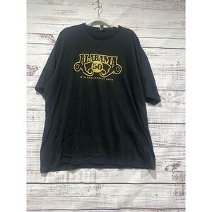 Alabama Shirt Black 50th‎ Anniversary Tour Music Band Concert Adult 3XL
